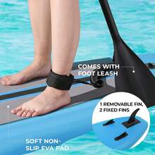 Stand Up Paddling Board 305cm Adults Inflatable Stand Up Paddle With All Accessories, For All Skill Levels, 200kg Load Capacity For 2 People - 藍色 - 查看 6