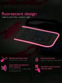 5/3/1 件防水手机壳，休闲防水手机袋，PVC 手机袋，适合度假沙滩运动包，学校用品，学生学校用品 - 彩色 - 查看 9