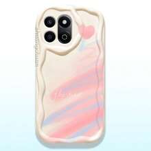 3 件荣耀 X7C 手机壳、荣耀 X7C 屏幕保护膜、防窥钢化玻璃膜、磨砂保护膜、奶油色心形图案手机壳、可爱串珠手机挂绳，适用于荣耀 X8B X6B X7B X8C 生日、家人、朋友的礼物，手机屏幕保护膜，手机配件 - Honor X7C - 查看 7