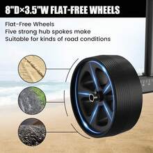 GanFindX Upgraded Quick-Detachable Sit-On-Top Kayak Cart Dolly With Flat-Free Wheels, Width &Amp; Height-Adjustable Kayak Wheels Cart, Suitable For Various Kayaks And Canoes With Plug Holes - màu đen - Xem 7