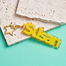 Customized Keychain Large Size Design Star Buckle Souvenir Birthday Gift Surprise Gift Graduation Season Back To School Season Travel Essentials