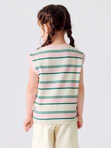 Balabala 1. 男童短袖T恤\N2. 女童纯棉打底衫\N3. 2025新款夏季女童背心 - 紅色調 - 查看 4