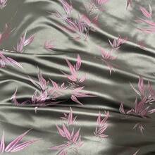This Elegant Jacquard Satin Fabric, Floral Decorative Fabric And Fashionable Material Is Suitable For DIY And Interior Decoration