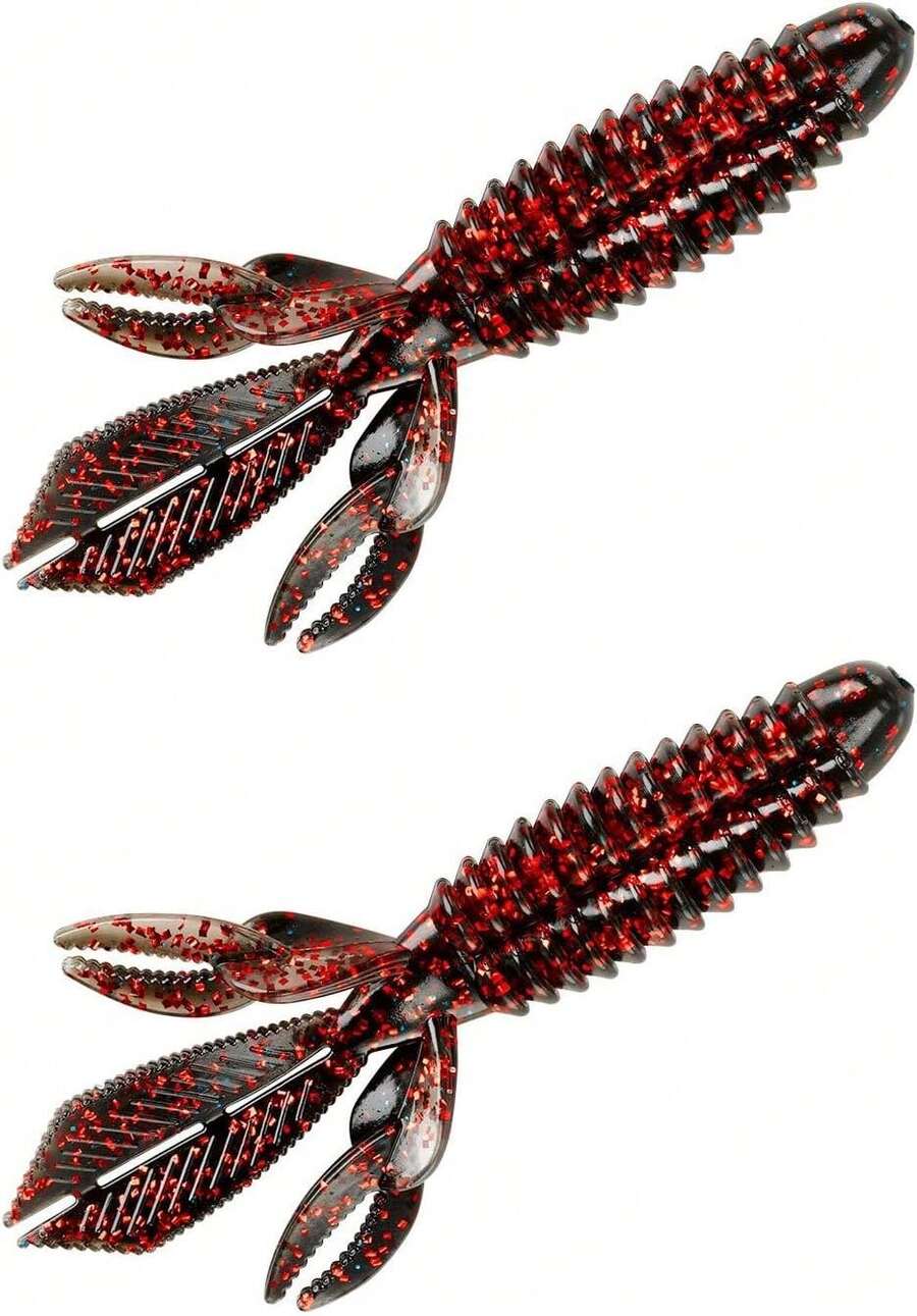 YUM Wooly Bug Creature Bait Soft Plastic Bass Fishing Lure - Virgo Red - View 1