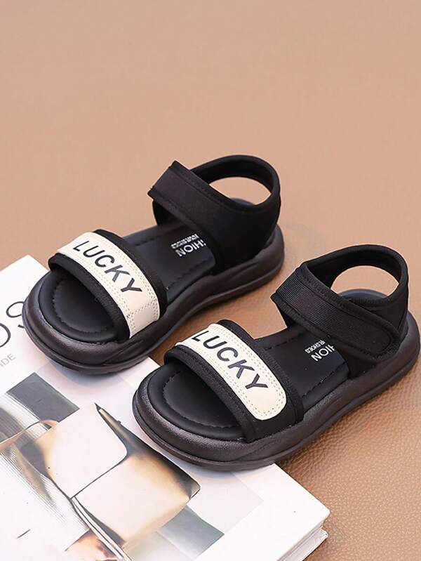 1 Pair Children/Kids Summer New Roman Beach Sandals, Soft Bottom Versatile Girls Casual Slippers, Toddler/Big Kid Boys Sandals