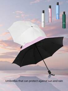 1 pezzo Ombrello multifunzione per protezione solare e dalla pioggia, adatto per ombreggiare all'aperto, viaggi ed estate, offre protezione solare e UV, un regalo perfetto per amici e familiari, rinfrescante per l estate, spiaggia, viaggio