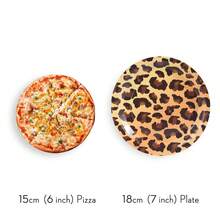 Platos de papel desechables de 7 y 9 pulgadas, conjunto de vajilla desechable de fiesta con estampado de leopardo, platos de papel desechables adecuados para cumpleaños, decoraciones de fiestas - Multicolor - Ver 3
