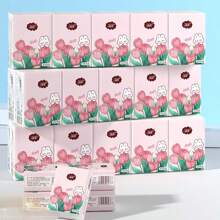 Pañuelos faciales de bolsillo de 3 capas y 6 hojas, servilletas desechables rosas miniatura y lindas, adecuadas para salidas, bodas, fiestas, Halloween, Navidad, Día de San Valentín, regalos del Día de la Madre