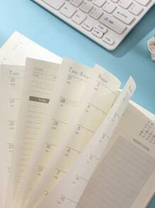 1 Pc 2026 English Planner Without Pen, Suitable For Office School Supplies, Back To School