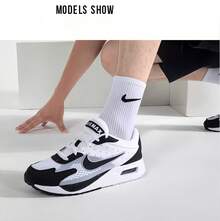 Nike AIR MAX SYSTM SOLO氣墊男士運動鞋訓練緩衝跑步鞋 - 黑與白 - 查看 3