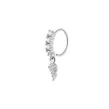 Pendentif d'anneau de nez en acier inoxydable 316L, bijou de nez à porter au quotidien pour femmes - Argent - Voir 4