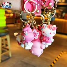 Sanrio Cartoon Cherry Keychain Key Ring Bag Charm