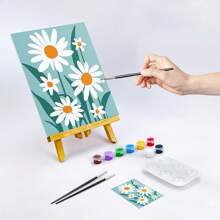 8X10 Pre Drawn Canvas For Painting For Kids 10 Pcs Floral Pre Printed Canvas Painting Kit Vibrant Botanical Pre Drawn Canvas To Paint Girls Night Party Supplies