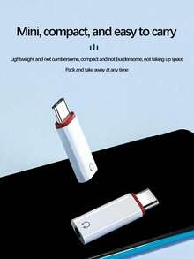 USB-C 公头转 3.5 毫米母头耳机插孔适配器适用于所有 Type-C 设备：GalaxyS23 S23+ S23 Ultra、S22 S22+ S22 Ultra、S21 S21+ S21 Ultra、S20 Ultra S20 Z Flip S20+ S10 S9 S8 Plus - 白色 - 查看 2