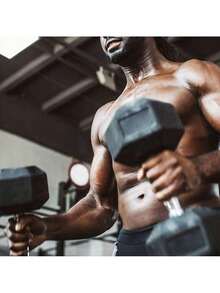 1pcs Pesas para Hacer Ejercicio Mancuernas para Gym,Gimnasio en Casa,Crossfit,Ejercicio Aparatos 25/30/35LB - Negro - Ver 7