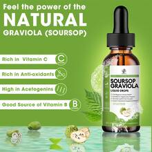 MM IMATCHME IMATCHME Soursop Graviola Liquid Drop For Cell Support & Regeneration, Immune System And Gut Health Support, Pure Soursop Bitters Liquid, High Absorption, Sugar/Gluten Free, Natural Flavor, 2 Fl Oz - 60ml - View 5