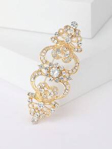 1枚新娘水晶胸针，女士婚礼胸针，适合搭配包包、毛衣、外套、帽子、鞋子、连衣裙、西装，是婚礼季的理想之选。 - 新娘水鑽(3807) - 查看 2