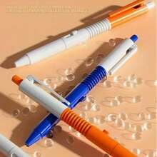 Funny Squirt Pen, Office Leisure Prank Gadget, ABS Material, Orange Accent, Prank Accessory | Funny Design | Transparent Pen Body, Prank Prop, Press-Type Water Squirt Toy, Imitation Ballpoint Water Gun, Gift - Random Color - View 2