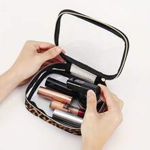 1pc Portable Leopard Print Makeup Bag, Toiletry Bag, Unisex Fitness Storage Pouch Make Up Bag - Multicolor - View 11