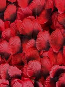 500 Pieces Of Exquisite Red Artificial Rose Petals, Suitable For Romantic Nights, Weddings, Events And Valentine's Day Decorations