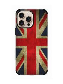 1 Ốp lưng điện thoại bằng da mềm in hình quốc kỳ Mỹ/Anh cổ điển, thiết kế sọc sáng tạo, ốp lưng bảo vệ chống bụi tương thích với Apple 17 Pro Max/16 Pro Max/12pro/13/14plus/15promax/16promax11//13Pro, quà tặng ngày lễ - Gỗ đỏ - Xem 27