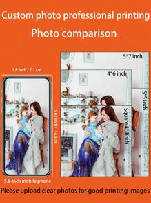 Impresión personalizada de fotos - Personalización de fotos - Fotos estándar brillantes - Captura los momentos hermosos y atesorados - Sin marco - Múltiples tamaños y cantidades disponibles - Adecuado para aniversarios, Día de la Madre, Día del Padre, bodas, Día de San Valentín, regalos para mamá, regalos para papá, regalos para él y para ella [Cargue una foto clara para asegurar que la foto impresa esté clara], Multifuncional, Ornamental, Reutilizable, Exquisito, Elegante, De alta calidad, Colorido, Moderno, Personalizado, Único, Regalos ideales para él, Regalos ideales para ella, Novio, Papá, Novia, Mamá, Familia, Amigos, Sala de té, Hogar, Jardín, Oficina, Para aniversarios, Para el Día de San Valentín, Para el Día de la Madre, Para cumpleaños, Para el Día del Padre, Para graduación, Para bodas, Para inauguración de la casa