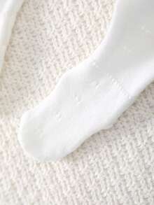 3pcs/Set Newborn Baby Knitted Long Sleeve Romper With Hat, Light Weight