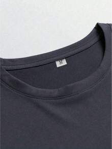 Men's Eagle Print Casual Daily Wear Short Sleeve T-Shirt And Pants Set - Grey - View 7