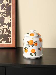 1 套带盖陶瓷罐，多用途储存罐，可盛放咖啡、零食、谷物、糖果、饼干，适合居家、户外、婚礼、派对、礼物、生日、圣诞节