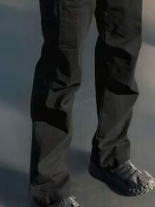 New Arrival Spring & Summer Loose Casual Straight-Leg Cargo Pants For Men, Versatile And Japanese Style - Black - View 4