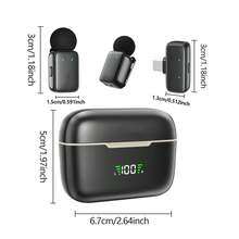 HITOZON Plug-And-Play Professional Wireless Lavalier Microphone, Equipped With Innovative AI Voice Changer And Smart Noise Cancellation Features - Includes Portable Charging Case - Compatible With Smartphones, Computers, Cameras - Ideal For Content Creation, Live Streaming, Podcasting And More - One Size - View 4
