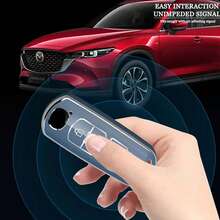 Vỏ bảo vệ chìa khóa xe hơi TPU mềm thời trang mới cho 2 3 6 Atenza Axela Demio CX-5 CX5 CX-3 CX7 CX-9 2015 2016 2017 2018 2019 - 2 Nút - Xem 5