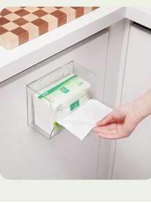 1 pezzo Porta fazzoletti in acrilico a motivo ghiacciato - Dispenser di carta igienica da parete per bagno, soggiorno e camera da letto - Accessorio essenziale per la casa, oggetti per le vacanze