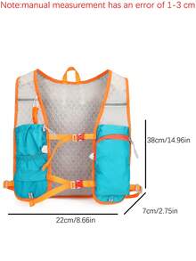1 Pc Fashionable Portable Cycling Hydrating Backpack With Multi Compartments.Breathable Mesh Backpack - Blue - View 8