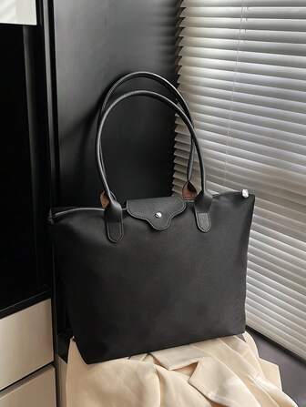 Large Capacity Women's Fashion Nylon Canvas Tote Bag, Handbag, Shoulder Bag For Commuting And Mother Use