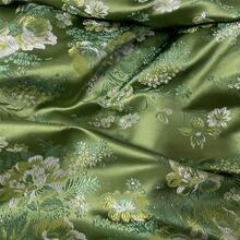 1 Piece Of High-Quality Brocade Fabric, Decorated With Peony Pattern Jacquard Fabric, Cushion, Throw Pillow, Table Flag, Brocade Silk Fabric