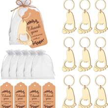 10 Stücke Silber Tatzen-Schlüsselanhänger/Schlüsselringe mit Kordelzugbeutel, Karten & Seilen, geeignet für Hochzeit, Brautparty, Geburtstags-Party Geschenke, Dekoration, Gedenken, Gastgeschenke, Valentinstag, Küchen- & Bar-Zubehör