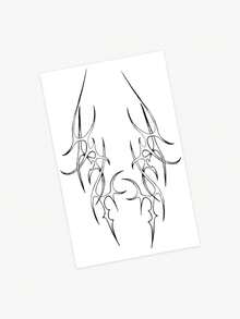 1-3 sztuki zmywalnych, wodoodpornych, odpornych na pot, nieodblaskowych, tymczasowych naklejek tatuażowych, w stylu europejskim i amerykańskim, z personalizowanymi totemami elfów, odpowiednich do codziennego użytku przez ludzi