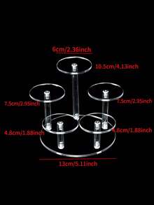 1 chiếc kệ nhiều tầng bằng Acrylic trong suốt đựng nước hoa, mỹ phẩm, đồ sưu tầm dạng hộp, giá để đồ đa năng - Trong sáng - Xem 5