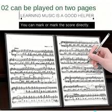 1 Piece Premium Piano Sheet Music Clip - A4 Size, Three-Fold Design, Six-Page Capacity, Durable And Lightweight, Secure Page Holder Perfect For Musicians And Performers
