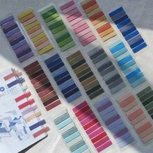 16 Sets X 3200 Sheets Morandi Colorful Index Stickers, Student Stationery Stickers, Office Document Marking Stickers, PET Transparent Sticky Notes, School Supplies, Back To School Supplies - Multicolor - View 2