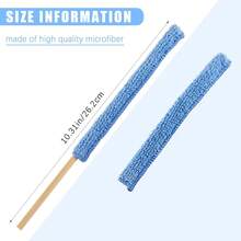 5pcs Small Microfiber Duster Sticks For Cleaning, Mini Washable Car Vent Cleaner Fan Cleaning Brush Mini Blind Crevice Cleaning Tool Catch Dust For Windows - Multicolor - View 6