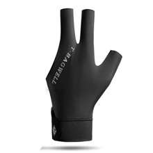 1 pieza Guantes profesionales de billar para hombres con tres dedos, de seda de hielo transpirable y antideslizante, set individual para mano izquierda, guantes de tenis de mesa para mujeres T3