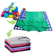 1PC Clothes Folding Board Easy And Fast Laundry Shirt Folding Board Home Storage Tool For Adults Clothes Folder Magic Folder T Shirts Jumpers Organizer Fold Save Time Pants Holder Quick T-Shirts Home Storage Hangers Convenient