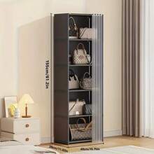 KNERS 1pc Multi-Layer Easy-To-Assemble Book Storage Rack, Household Simple Clothes Storage Wardrobe, Multi-Functional Dustproof Miscellaneous Storage Cabinet For Office, Classroom, Rental Room And Dormitory - Nhiều màu - Xem 7