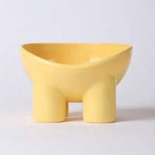 1 pieza/4 piezas Comedero para mascotas, Comedero para gatos, Comedero para gatos para proteger la columna vertebral, Tazón de agua grande, Comedero para gatos con boca inclinada y patas altas, Tazón antivuelco, Comedero con patas de elefante, Comedero para perros