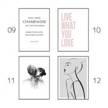 1pc/3PCS Minimalist Pink Aesthetic Room Decor Modern Wall Art Canvas Posters And Prints Wall Paintings Girl Bedroom Decoration Room Decor Frameless Modern Frame Modern