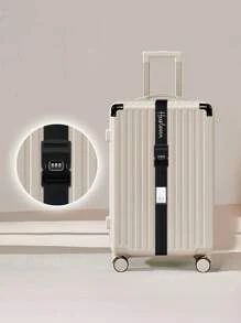 4pcs Personalized Embroidered Luggage Straps, Travel Suitcase Password Lock Security Strap, Multi-Color Fashion Versatile Packing Belt, Thick & Durable Anti-Burst Luggage Binding Strap, Securely Fixes Checked Luggage, Suitable For Travel, Gifts For Family, Friends, Holidays Like Mother's Day, Teacher's Day, Valentine's Day, Christmas, Father's Day, Birthdays