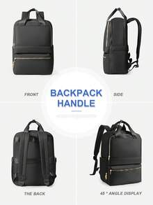 15.6 Inch Laptop Backpack, Lightweight Large Capacity, Water-Resistant Nylon Material, Suitable For Business Travel, College, School, Outdoor, Holiday Shopping, Unisex Gift