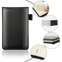 1 Set PU-Einband A7 Taschennotizbuch mit Stifthalter, tragbares Memo-Pad, multifunktionales Geschäftsnotizbuch, nachfüllbare Schulbedarf, Schulanfang